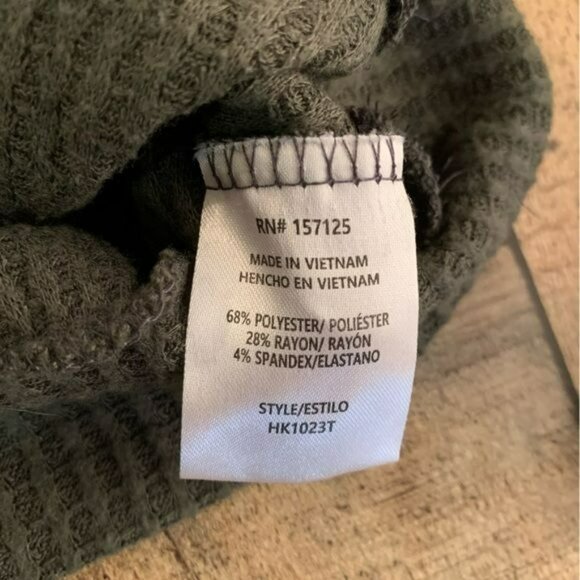 Paperoc Green Pullover sweater with buttons women’s Medium - Picture 4 of 6